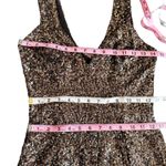 Dress the Population  Sam Plunge Neckline Mini Bodycon Dress Bronze Black Small Photo 11