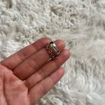 Mejuri KVK jewelry sterling silver chain and asymmetric organic form blue stone ring Photo 3