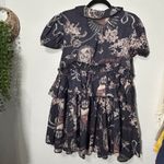 Urban Outfitters NEW UO Kimchi Blue Floral Pierced Hearts Tiered EMO Dress Whimsigoth Size Small Photo 3