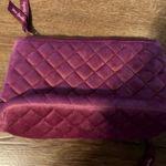 Vera Bradley Majestic Magenta Compact Organizer Velvet Quilted Red Photo 6