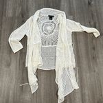 United States Sweaters White Crochet Cardigan - Photo 3