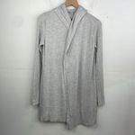Athleta Light Gray Open Front with Hood Cardigan Sweater size XS Photo 1