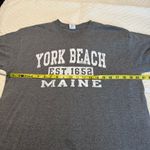 Gildan York Beach Maine Gray T Shirt Short Sleeve Size Large Unisex Cotton Poly Photo 5