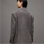 ALLSAINTS NWT All Saints Elle Double Breasted Lightweight Blazer Grey Sz 8 $445 Photo 2