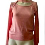 UNIQ New Women's Pink Sweater Crew Neck Long Sleeve Top Stretchy Size M Photo 0