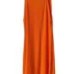 Reformation Bright Orange Ribbed Tank Tencel Mini Dress Women’s Size XS Photo 0