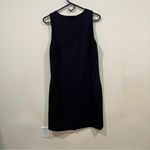 MM.LaFleur M.M.LaFleur Milano Drape Dress Ribbed Pima Modal black sleeveless Al Line size12 Photo 5
