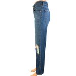 Levi's  Women's Blue Medium Wash Distressed Low Pro Straight Denim Jeans Size 24 Photo 1