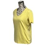 Talbots  The Tee Women’s M Butter Yellow Beach Coastal Preppy Minimalist Pima Photo 2