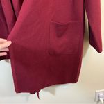 J.Crew Red Burgundy Juliette Collarless Sweater Blazer Large NWT Photo 7