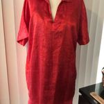 Natori Silky Red Mumu Kaftan Dress Photo 6