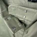 Ann Taylor 14 The Crop Mid Rise Slim Leg Ankle Flat Front Chino Green NWT Photo 6