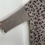 Democracy  Leopard Print Sweater Women’s Size Small Asymmetrical Hem Dolman Photo 4