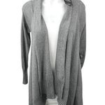 ZARA NEW  Knit Gray Drapey Long Sleeve Ribbed Open Cardigan Sweater Top Size S Photo 0