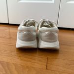 4ccccees Billow Moon Sneaker in White Embossed Leather Size 9 Photo 2