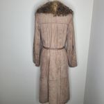Vintage Indiana Pelisses Suede Leather Trench Coat Tan Made in France‎ 60s 70s Brown Size undefined Photo 5