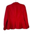 Talbots Red Wool Blend Blazer Women's Size 4 Photo 4