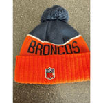 Denver Broncos New Era Orange Marl Cuffed Knit Hat with Pom Photo 3