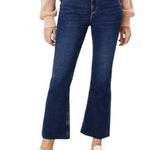 Loft Flare Crop Jeans In Bright Authentic Indigo - Size 28 Photo 0