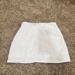 Reformation  Veranda White Linen Mini Skirt Photo 4