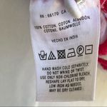 Anthropologie  Vanessa Virginia Embroidered White and Pink Cotton Eyelet Top S Photo 8