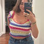 ZARA Top Knit Tank Crochet Photo 0