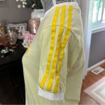 Adidas  Originals 3-Stripes Trefoil Ringer Tee Yellow White T-Shirt Size Medium Photo 3