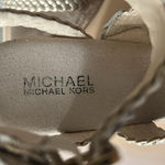 Michael Kors Women’s Juniper Gold Metallic Wedge Espadrille Sandals Size 9 Photo 7