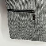 Tahari ASL Open Front Herringbone Cropped Suit Jacket Blazer Women’s Size 12 NWT White Photo 3