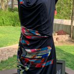 Phoebe Couture  size 6 dress fitted color block multicolored  Ruched EUC Photo 0