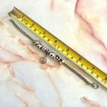 Silver tone bird flower peace owl charm bracelet Photo 11