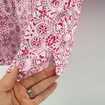 Foxcroft  NYC Women's Easy Care Pink Abstract Print Button Down Shirt Size Medium Photo 3