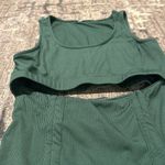 Amazon Women’s dress with cut out - Green - Small Photo 2