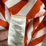 Maeve Anthropologie  XS Scoop-Neck Top Front Zip Crop Stripe Summer Trendy‎ New Photo 7