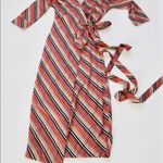 Cali dreaming striped wrap dress sz XS Photo 11
