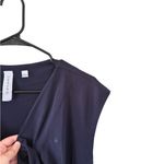 Carven NEW Cinched Cord Navy Dress Blue Size L Photo 4