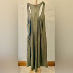 Universal Threads Universal Thread Women's Olive Green Drop Waist A-Line Midi‎ Dress Medium Photo 2