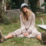 Billabong Storm Rider Floral Midi dress NWT Sz M Boho Photo 2