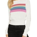 Spiritual Gangster NIKKI RAINBOW SWEATER SIZE LARGE Photo 0