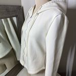 Jil Sander  Cream Fitted Cropped Sweatshirt NWOT Photo 14