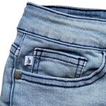 Judy Blue  Ombre Tie Dye Release Hem Denim Stretch Classic Mid Rise Shorts LARGE Photo 4