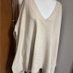Free People  Orion Tunic Sweater in Almond color Photo 3