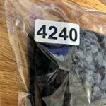 Marina Luna Womens Burnout Velvet Top L Black Gray Floral Italy Made Whimsigoth Size L Photo 6