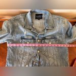 Lucky Brand Distressed Denim Button Up Jacket Size S/P Photo 11