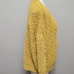 Daytrip  mustard pointelle chenille cardigan xs Photo 2