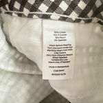 Talbots Skirt Size 12 Petite 12P Black White Denim Gingham Check A-Line Stretch Photo 4