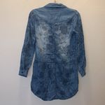 American Eagle  Outfitters blue floral denim long sleeve mini dress Photo 4