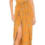 House of Harlow X Revolve Rumi Off Shoulder Midi Dress in Copper Photo 0