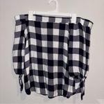 Be cool OFF THE SHOULDER BUFFALO CHECK TOP L Photo 0