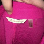 Soft Surroundings  bright pink semi sheer hem tunic, mother of Pearl buttons Photo 2